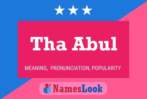 Постер имени Tha Abul