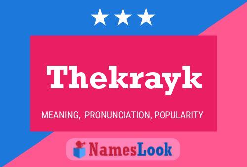 Постер имени Thekrayk