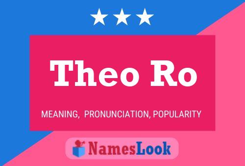 Постер имени Theo Ro