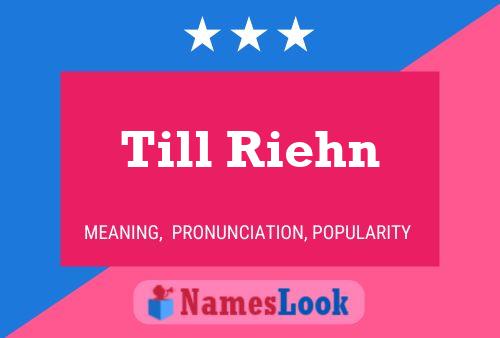 Постер имени Till Riehn