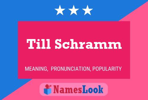 Постер имени Till Schramm