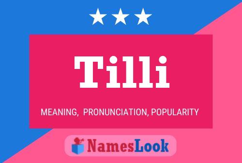 Постер имени Tilli