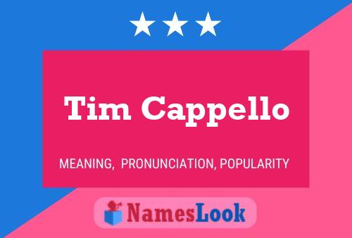 Постер имени Tim Cappello