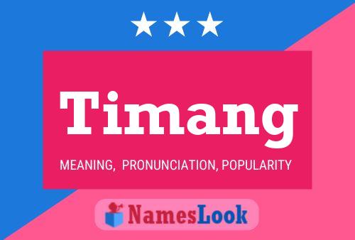 Постер имени Timang