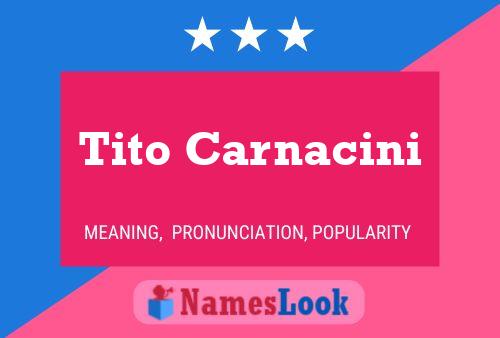 Постер имени Tito Carnacini