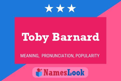 Постер имени Toby Barnard