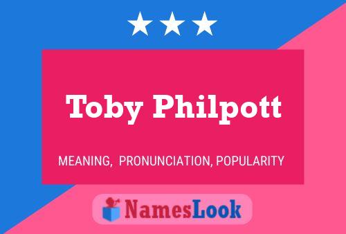 Постер имени Toby Philpott