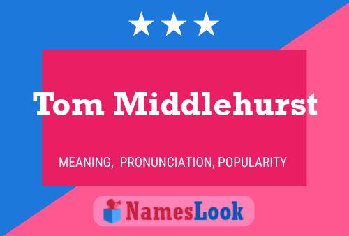 Постер имени Tom Middlehurst