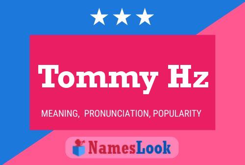 Постер имени Tommy Hz