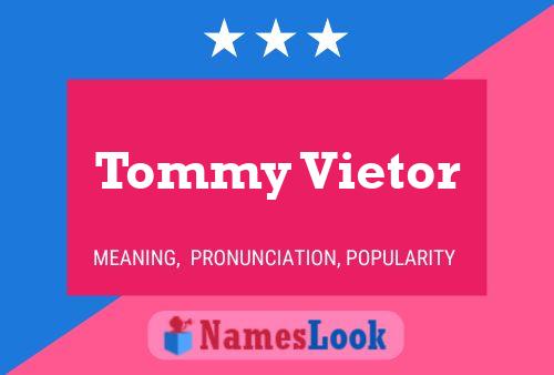 Постер имени Tommy Vietor