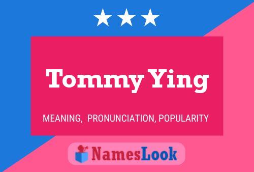 Постер имени Tommy Ying