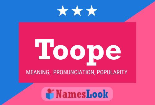 Постер имени Toope