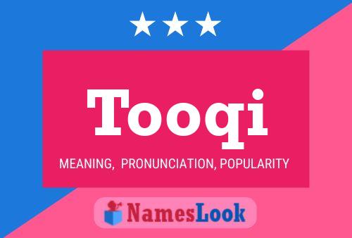 Постер имени Tooqi