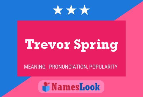 Постер имени Trevor Spring