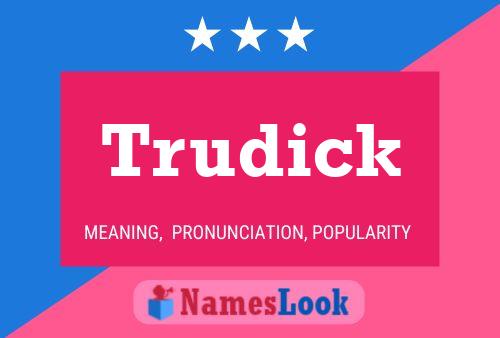 Постер имени Trudick