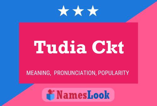 Постер имени Tudia Ckt