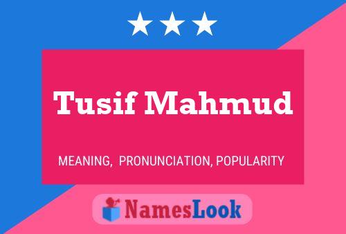 Постер имени Tusif Mahmud