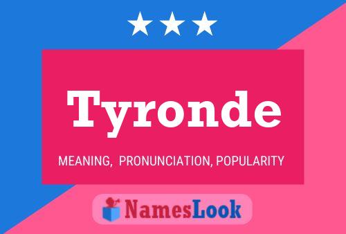 Постер имени Tyronde