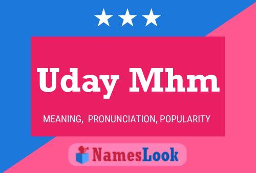 Постер имени Uday Mhm