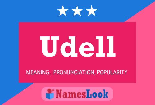 Постер имени Udell