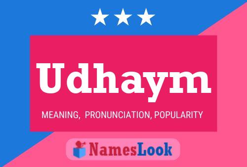 Постер имени Udhaym