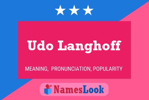 Постер имени Udo Langhoff