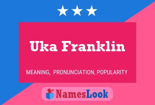 Постер имени Uka Franklin