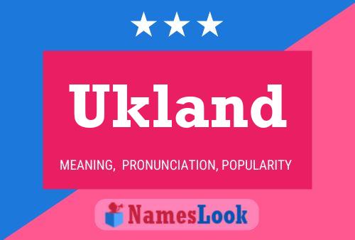 Постер имени Ukland