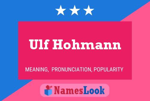 Постер имени Ulf Hohmann