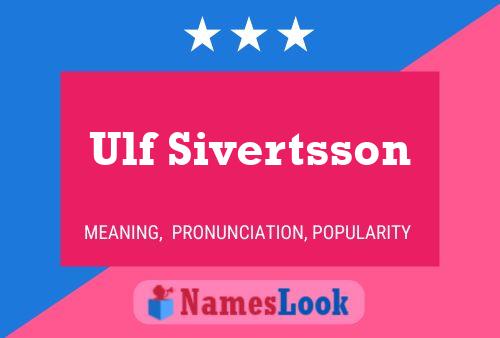 Постер имени Ulf Sivertsson