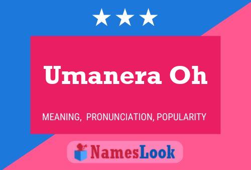 Постер имени Umanera Oh