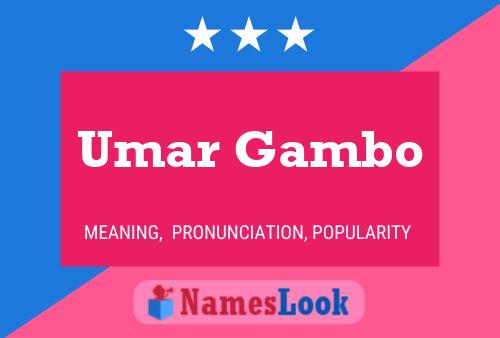 Постер имени Umar Gambo