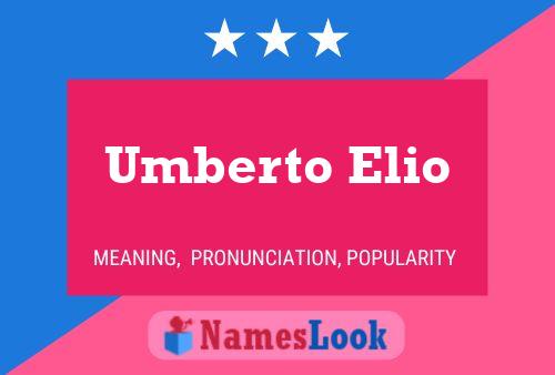 Постер имени Umberto Elio