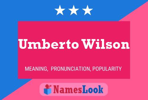 Постер имени Umberto Wilson