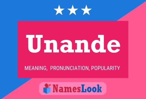 Постер имени Unande