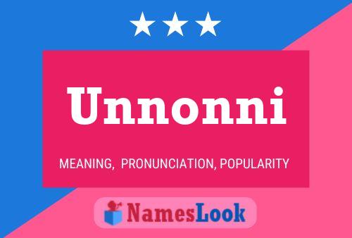 Постер имени Unnonni