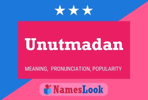 Постер имени Unutmadan