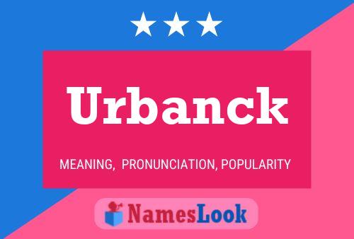 Постер имени Urbanck