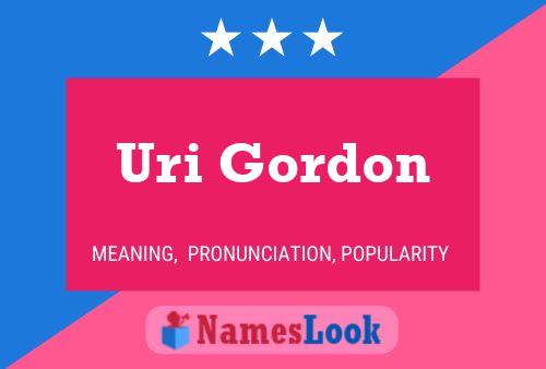 Постер имени Uri Gordon