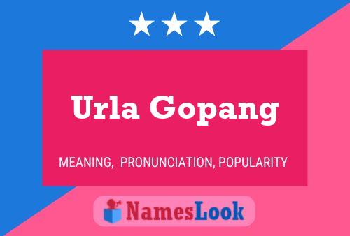 Постер имени Urla Gopang