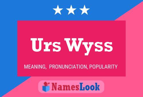 Постер имени Urs Wyss