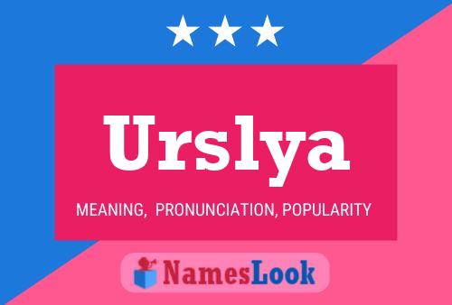 Постер имени Urslya