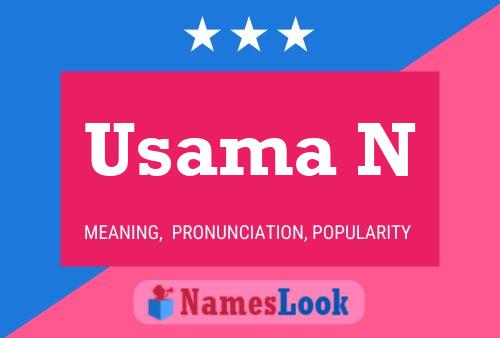 Постер имени Usama N