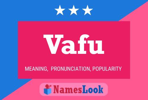 Постер имени Vafu