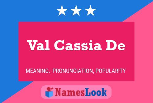 Постер имени Val Cassia De