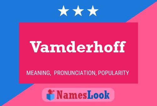 Постер имени Vamderhoff