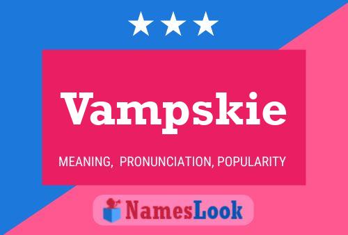 Постер имени Vampskie