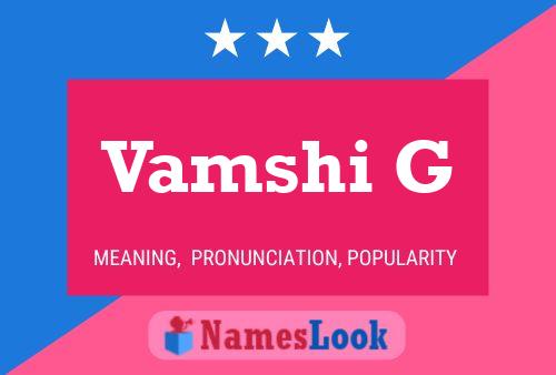 Постер имени Vamshi G