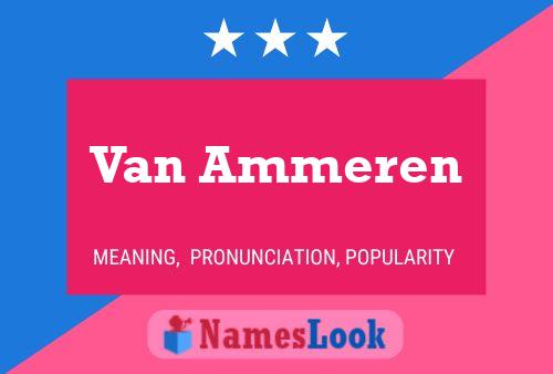 Постер имени Van Ammeren