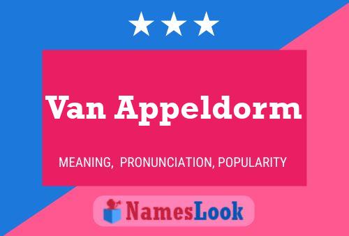 Постер имени Van Appeldorm